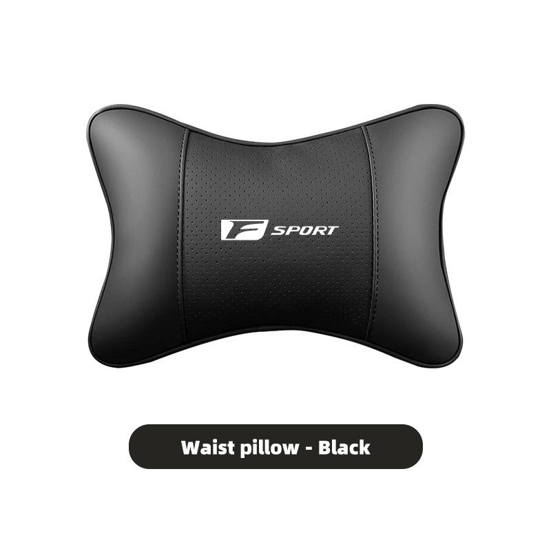 Car Leather Headrest Seat Waist Cushion Lumbar Pillow For Lexus F-SPORT ES RX NX LS UX LM LX GX LC RZ IS CT GS RC HS SC TX LBX
