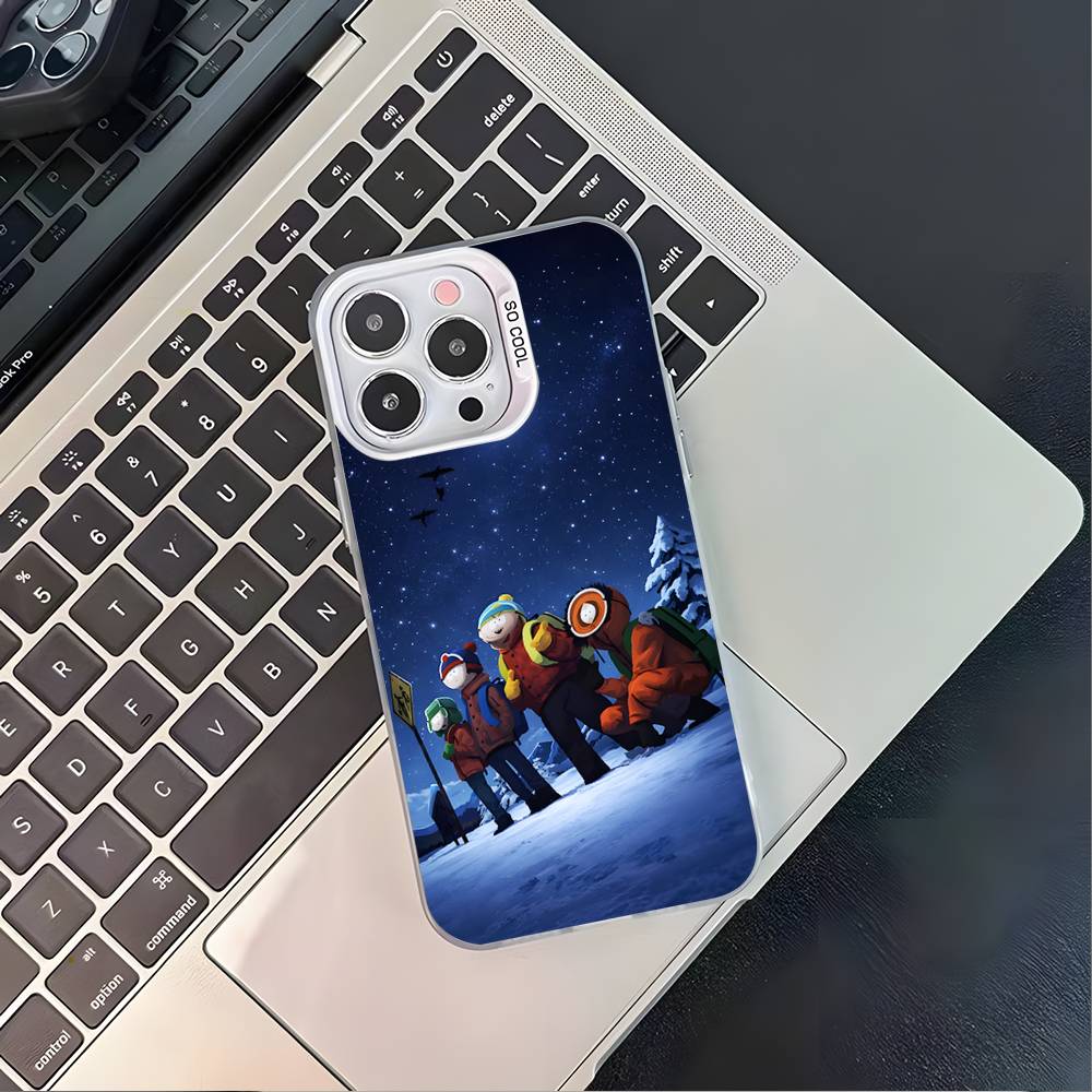 S-SouthES Cute P-Park White Matte Shockproof CoverPhone Case For iPhone 17,16,15,14,13,12,11,Pro,XS,Max,Plus,Mini,SE4,E