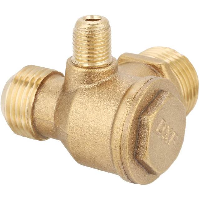 Brass Check Valve,Male Thread 90 Degree Brass Air Compressor Check Valve Spare Parts 20 * 19 * 10mm