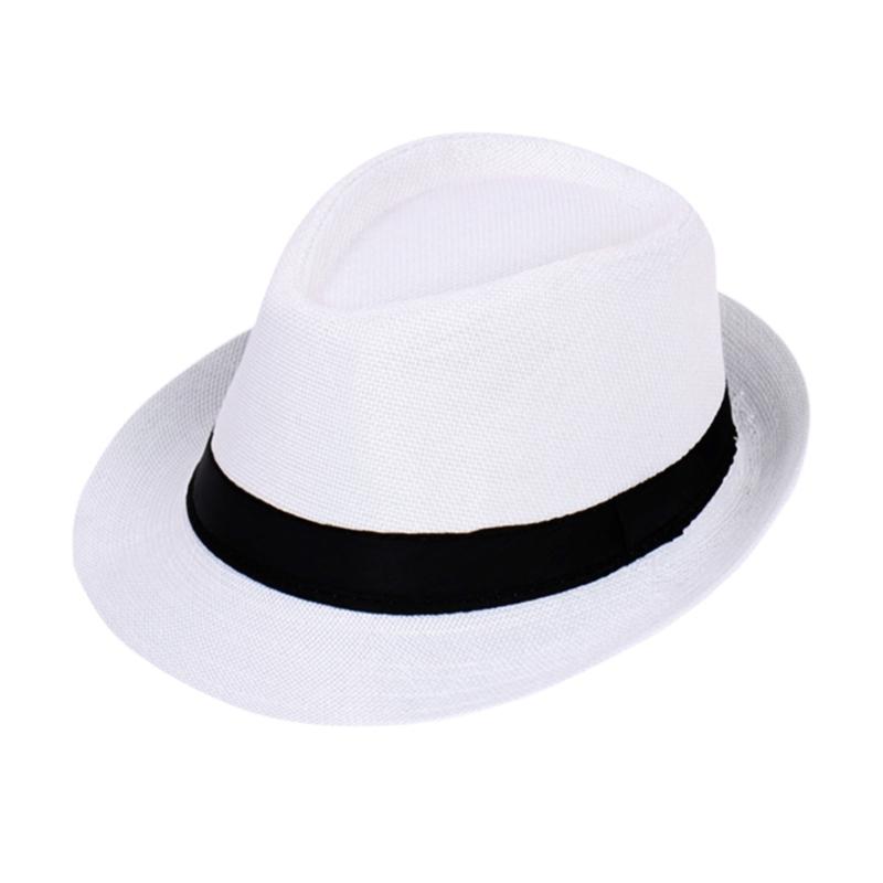 Elegant Unisex Wedding Fedora Hat For Beach Event Short Brim Foldable Panama Hat Gentlemen Jazz Caps For Formal Occasion