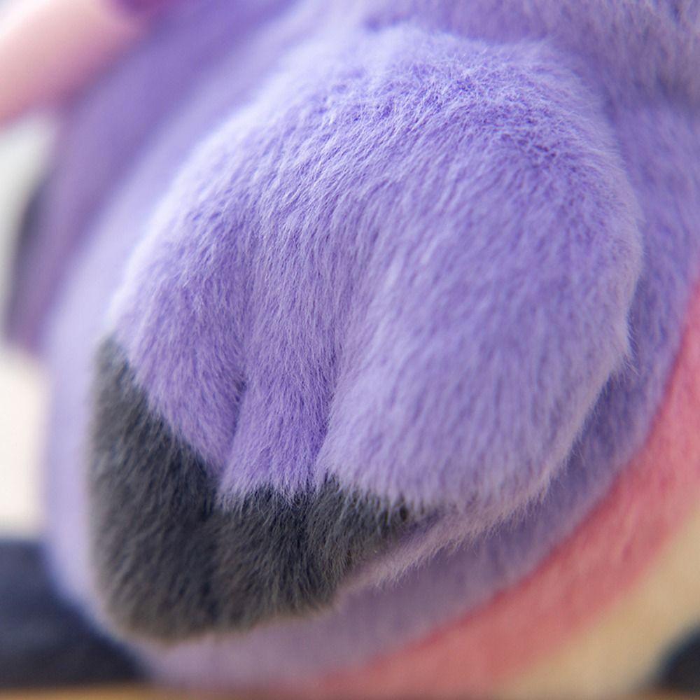 Cute Animal Bird Plush Keychain Realistic Furry Birds Keyrings Bird Doll Pendant Boys and Girls