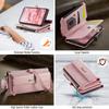 For iPhone 7 Plus 5.5 inch/iPhone 8 Plus 5.5 inch/iPhone 6 Plus 5.5 inch Case CASEME C39 RFID Blocking Zipper Wallet Stand Leather Cover with Strap