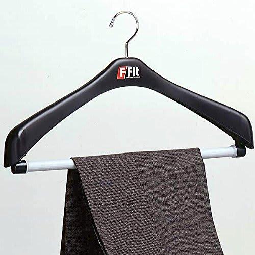 F-Fit Rotating Jacket Hanger, 52cm, Black, Set of 5