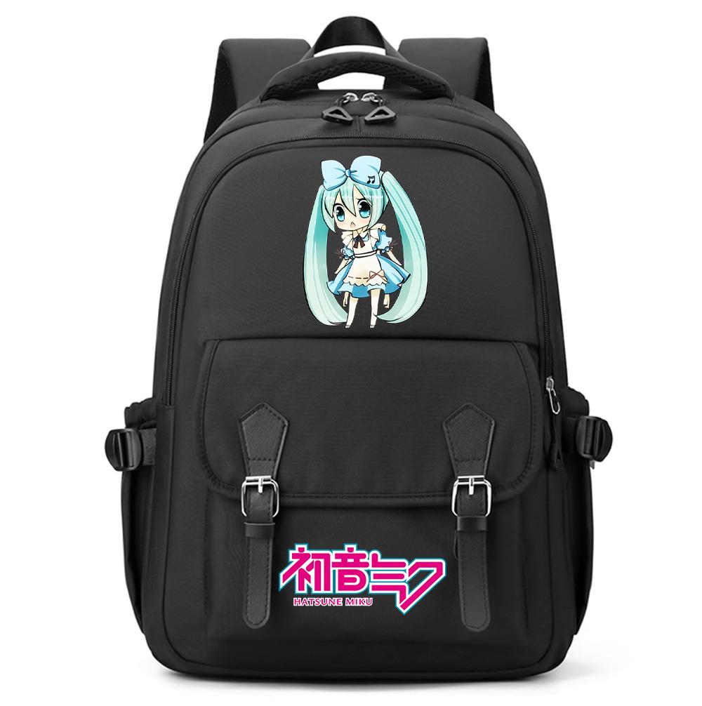 Anime Hatsune Miku Printed Large Capacity Backpack for Teenger Student Girl Boy Schoolbag Bookbag Women Waterproof Travel Bag Bookbag Mochila Gift