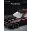 Electroplated 1/32 Alloy Dodge Hellcat Sports Car Model with Light and Sound Effects Collection Miniature Voiture Diecast Toy Vehicle