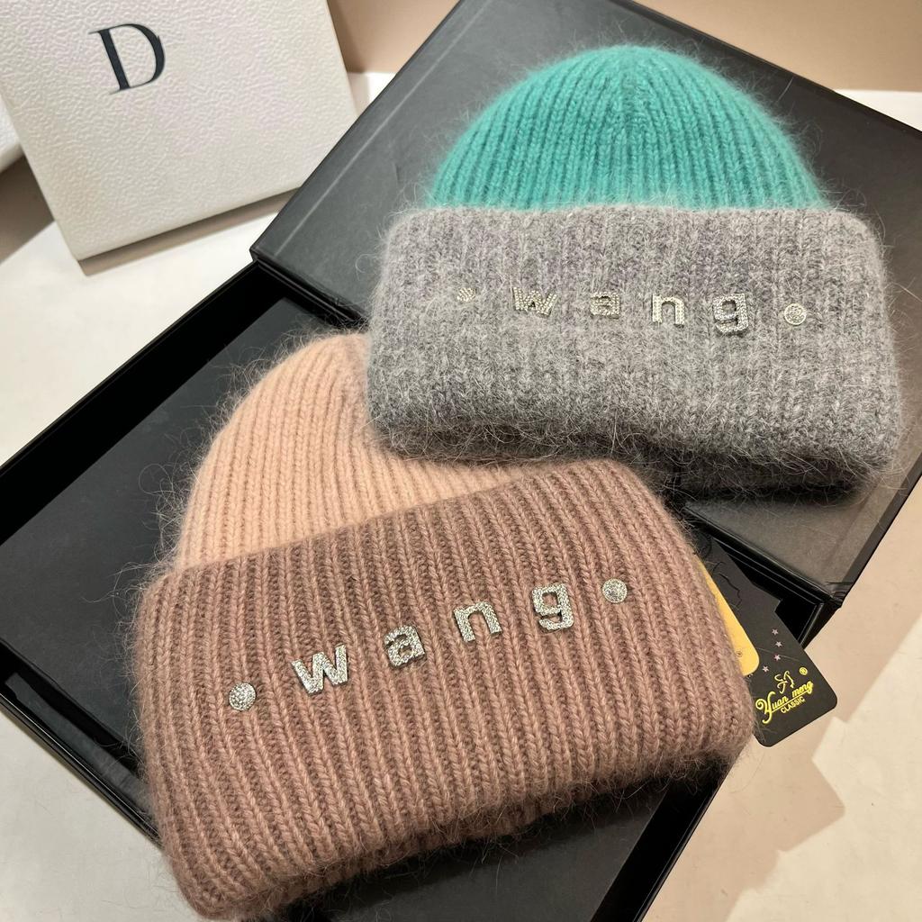 Wang Dawangdong Thickened Double-Layer Angora Rabbit Hair Knitted Hat Exported To Russia High-Quality Thermal Ear Protection Hat