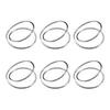 6/12Pcs Golden Napkin Rings Alloy Spiral Design Napkin Holders Buckles Family Dinner Wedding Party Table Decoration
