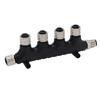 for NMEA 2000 T Connector 5 Pin IP67 Waterproof Backbone Drop Cables 4 Port MultiPort Tee Terminator for Lowrance