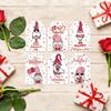 60pcs 6 Styles Valentines Day Gift Tags with String DIY Gift Packaging Labeling Romantic Hanging Party Labels Home Decor
