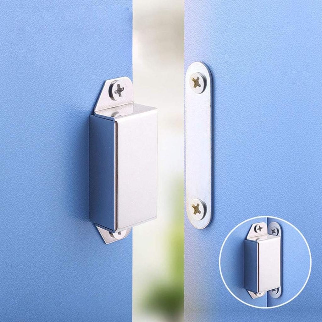Mini Cabinet Magnetic Catch,Door Catch with Strong Magnetic for Cabinet,Stainless Steel for Cupboard Drawer Kitchen Wardrobe