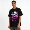 Goofy One-Eyed Monster Tongue Print Trendy Casual Tee Pure cotton T-shirt