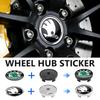 REOY4 For Skoda 4pcs 60mm Car Wheel Center Cover Hub Cap Auto Decoration Accessories VRS Octavia 1 2 3 A7 A5 Fabia Rapid Superb Yeti