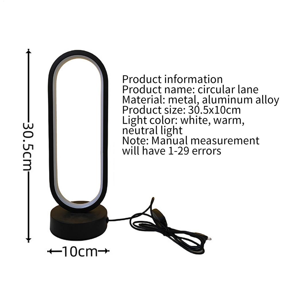 Modern Table Lamp Minimalist Table Lamp Eye-Care LED Decor For Study Desk Nightstand Bookshelf Entryway Hallway Patio Garden