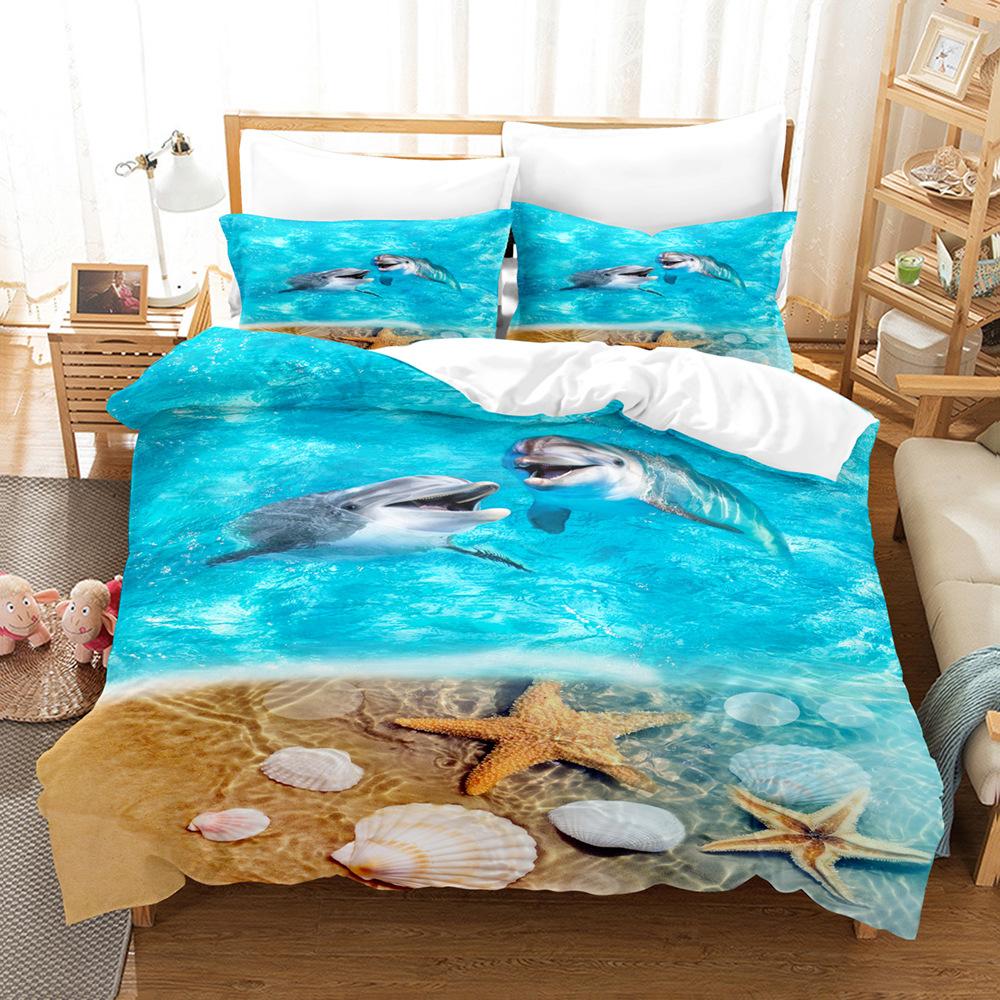 Druk modowy, druk cyfrowy 3D, pościel, poszwy na kołdrę, poszewki na poduszki, zestawy trzyczęściowe