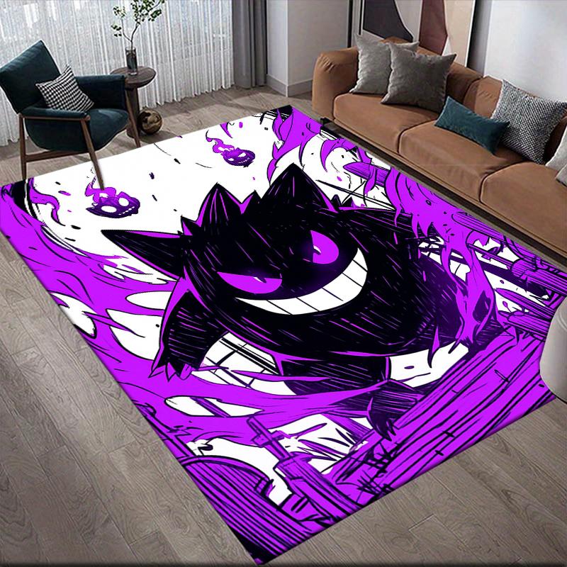 

Gengar Purple Square Area Rug, Non-Slip Floor Mat for Bedroom, Perfect Gift for Gengar Fans.chl 60x90cm