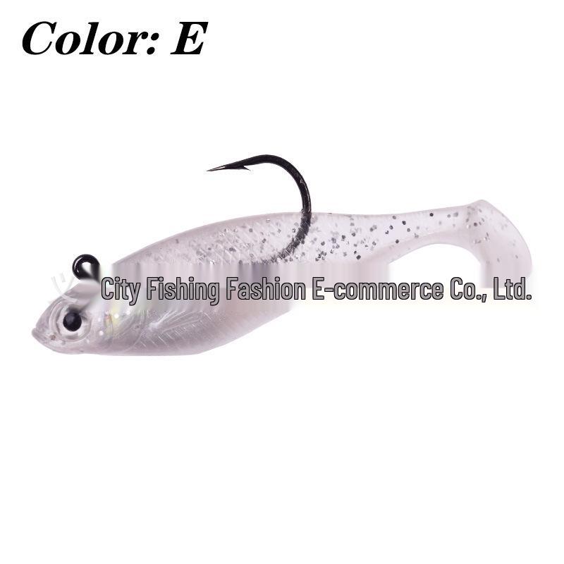 

Bionic T-Tail Soft Bait Lure: Long Cast Freshwater & Saltwater, Mandarin Fish & Bass, Single Hook Artificial Bait 7.5 cm/9.5 g