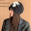 New Hat Women's Autumn and Winter Warm Ear Protection Headband Hat Showing Face Small Versatile Casual Niche Hat