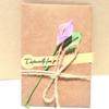 Creative Birthday Message Card Vintage Postcard DIY Flower Greeting Cards