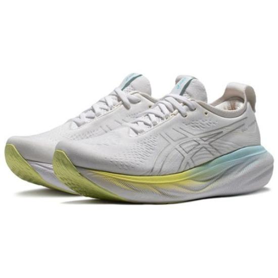 

ASICS Wmns Gel Nimbus 25 White Soothing Sea 1012B356-105 EU 39 чистый/белый