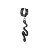Wannee 2pcs Cross Feather Stud Earrings Punk Rock Style Stainless Steel Hiphop Jewelry For Women Men