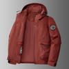 Windproof Fleece-Lined Hooded Jacket: Multi-Pocket Casual Coat for Fishing, Photography, and Workwear - Perfect for Spring and Autumn.