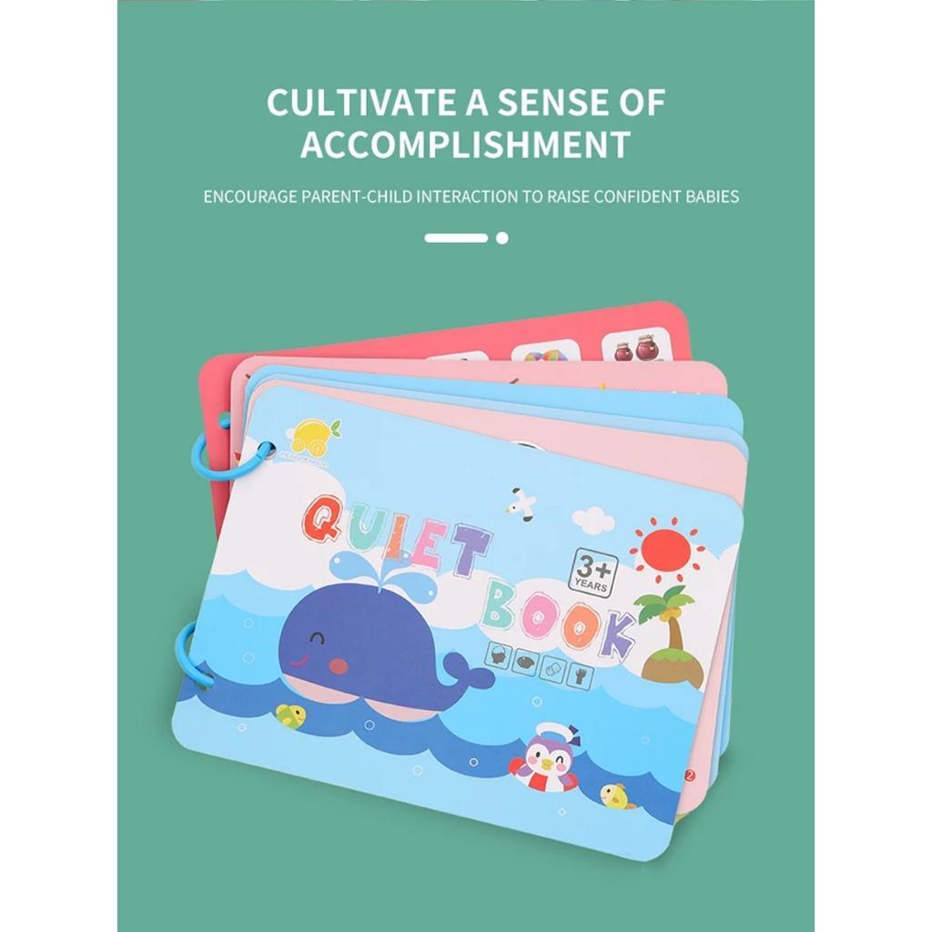 Kid Quiet Book Montessori Baby Educational Toy Logical Life Ability Sorting Match Game Baby Sticker Toy for Child Book Gift