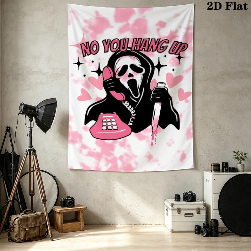 Scream Wall Tapestry Aesthetic Wall Hanging Printed Fabric Blanket Decorative Tapestries For Bedroom Living Room Home Decor