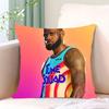 Fashion Pillow Cover Iving Room Car Restaurant Deck Chair Dakimakura L-LeBron James Throw Pillows Square Home Decor PillowcaseZT,(2)