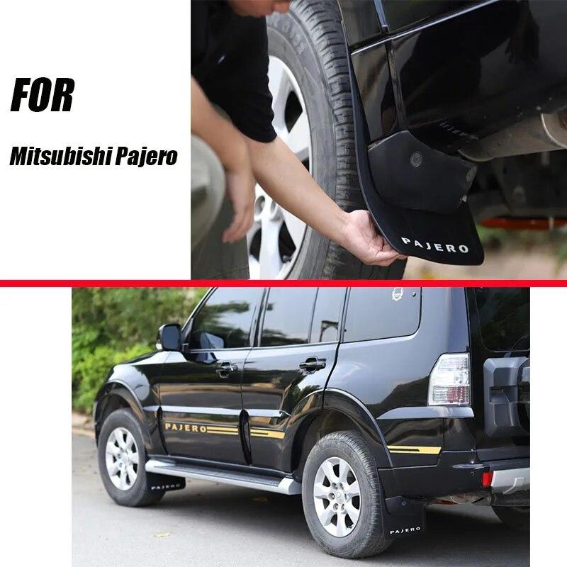 For Mitsubishi Pajero Mud Flaps Mudguards Fenders Mud Flap Splash Guard Car Accessories Auto Styline Front Rear 4 Pcs 2007-