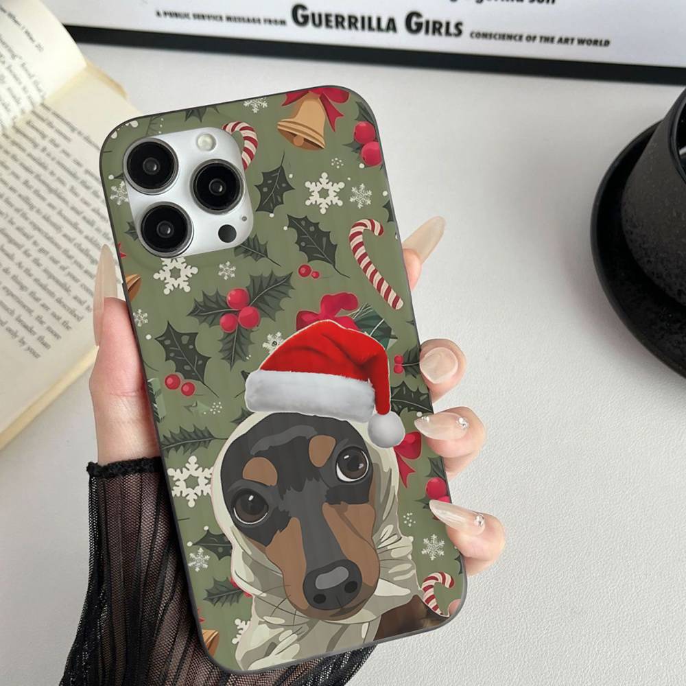 

Dachshund Dog For IPhone 15 16 17 14 13 12 11 Pro Max 16E 16 Plus 17 Air Corrugated Shockproof Phone Cover iPhone 12