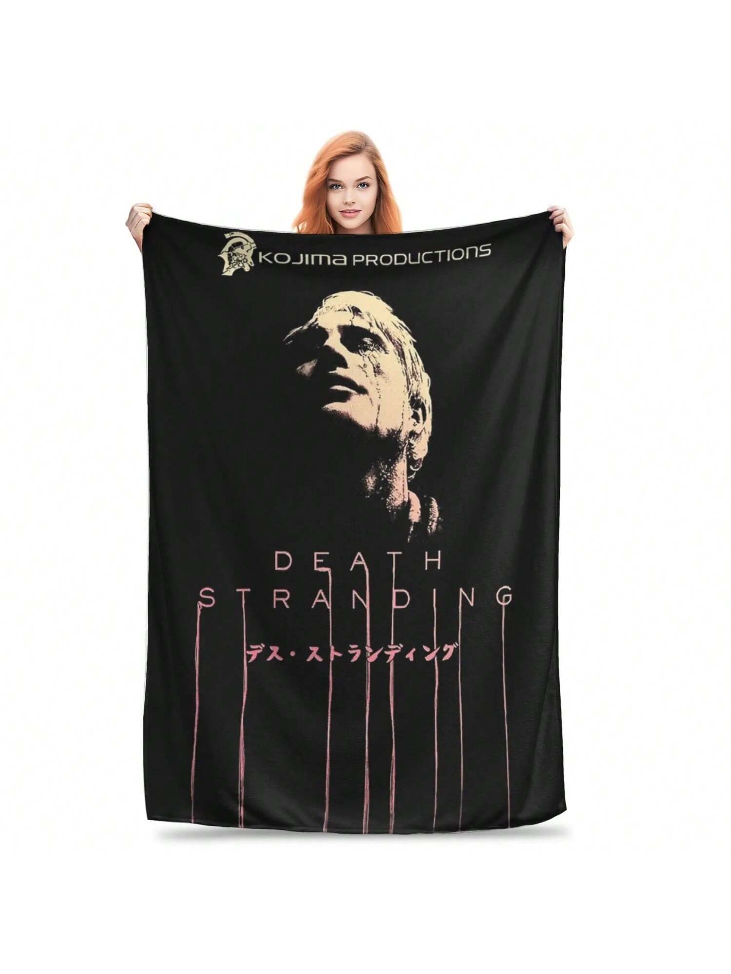 

A Hideo Kojima Game Death Stranding Blankets Flannel Awesome Warm Throw Blanket For Home Spring Autumn 75X95CM серый
