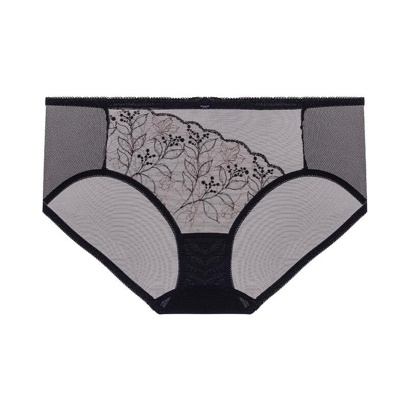 Aimer Fanghua Women's Mid-Waist Lace Boxer Briefs AM23B431