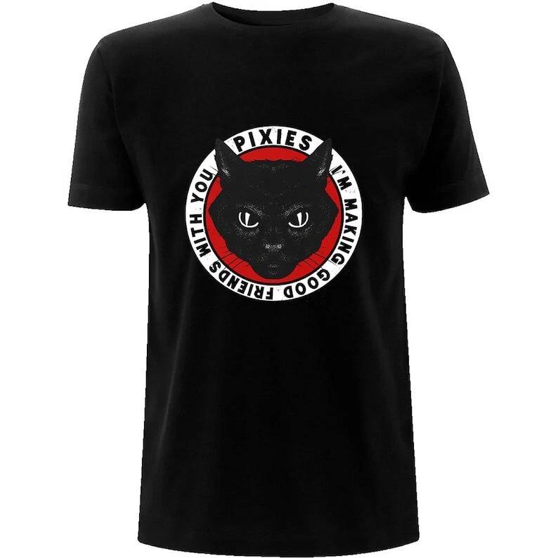 NEW PIXIES TAME CAT T-Shirt I am making good Friends with You L