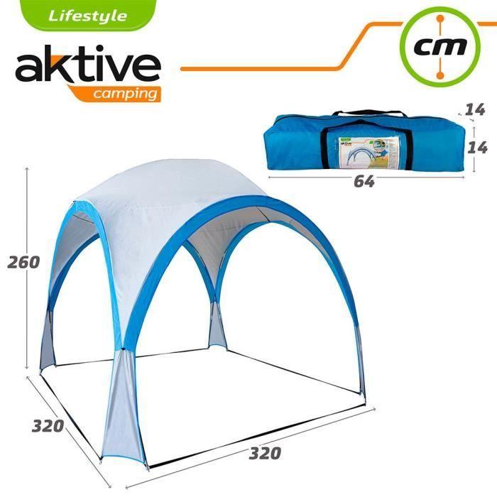 Campingzelt - AKTIVE - 52895 - Wasserdicht - 4 Personen - Abmessungen 320x320x260 cm