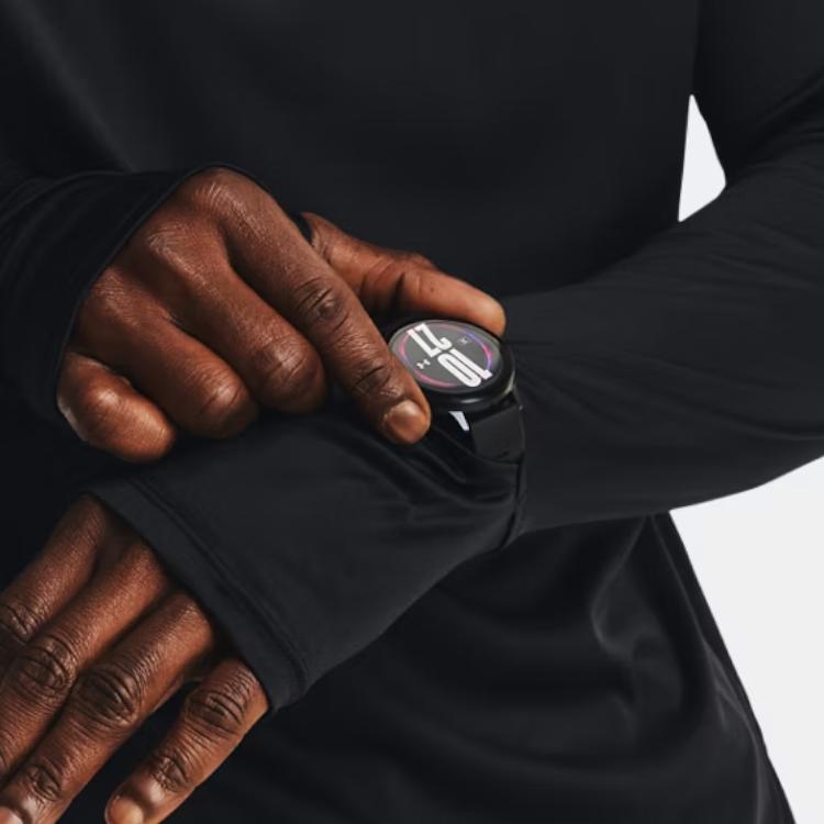 Under Armour Iso-Chill Series Running Long Sleeve T-Shirt Men Tops Black 1377877-001