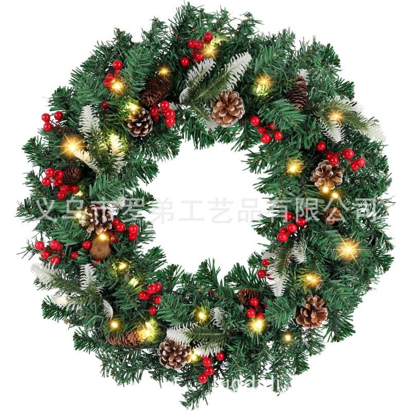 Christmas Wreath Door Hanging Decor Home Mall Window Party Festive Simulation Ornament