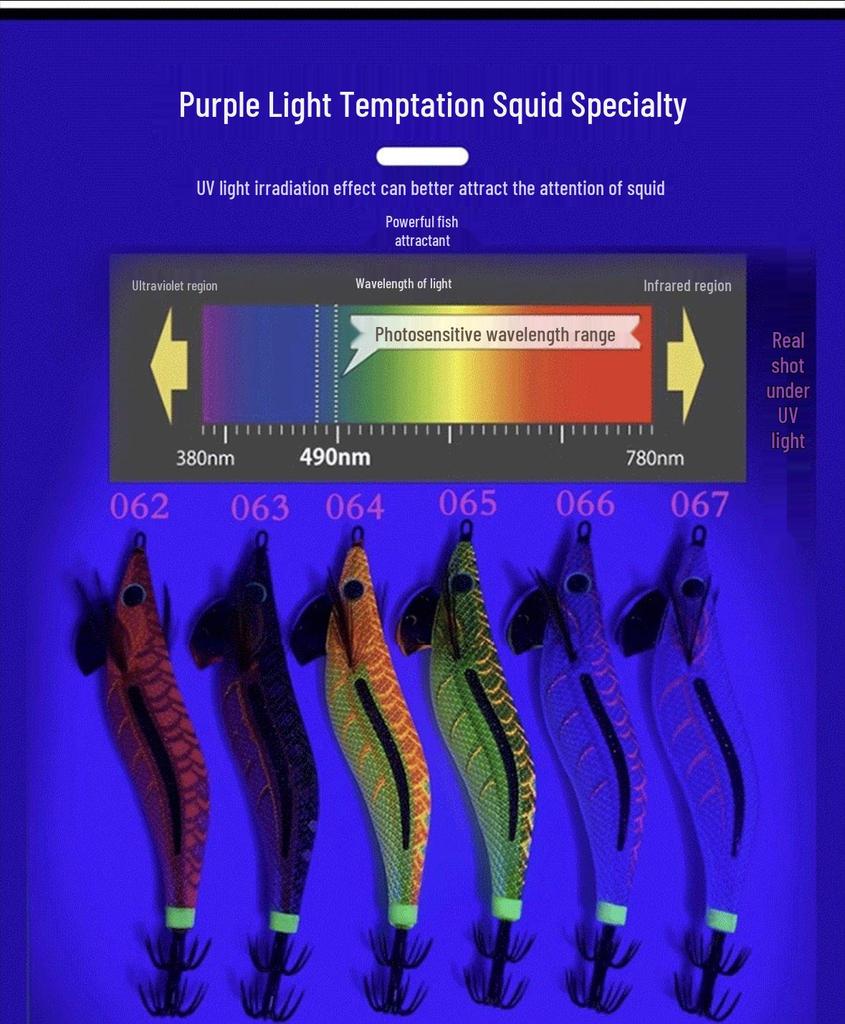 YAMASHITA EGI-OH LIVE UV Reflective Squid Jig Lure, 3-Pack