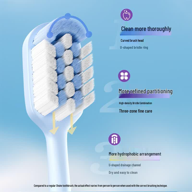 Suke Cloud-Feel Soft Bristle Whitening Toothbrush, 4-Pack