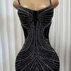 European and American style mesh yarn hot diamond suspender long dress low-cut sexy backless perspective hip skirt waist dress