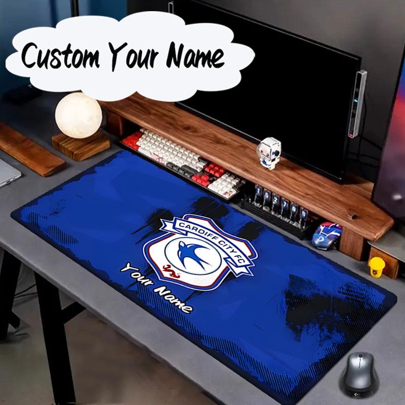 Custom Name Mouse pad Cardiff Fc Crest Mouse pad, Gaming Mouse Pad, keyboard pad, Desk Decor for computer notebook Fan Birthday Gift