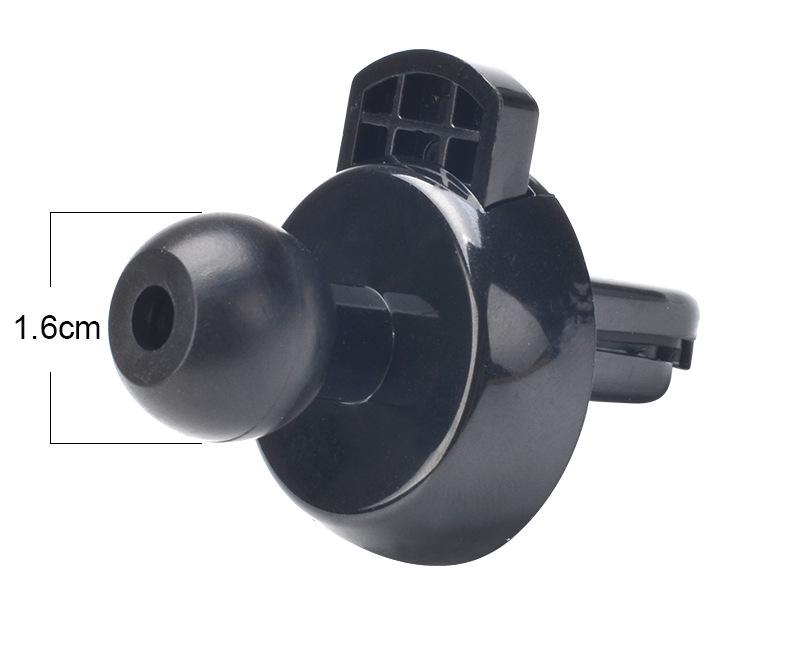 Universal Car Mount: Vent Clip, Dashboard Suction Cup, 17mm Ball Head Navigation Bracket
