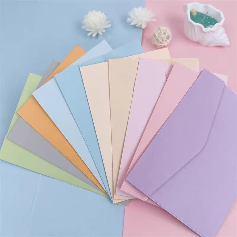 Retro Candy Color Greeting Card Set with Envelope - Romantic & Simple Design