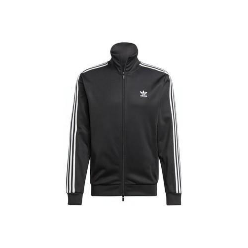 adidas Letter Logo Print Stand Collar Long Sleeve Zipper Jacket Men’s Black XL