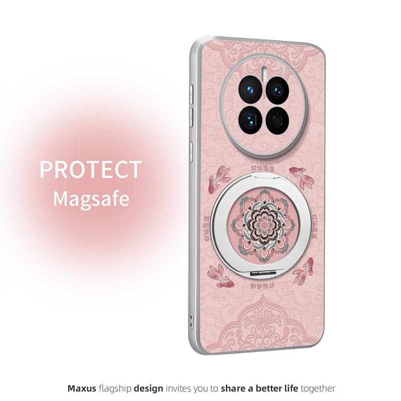 

Good Luck Green Koi Phone Case for Huawei Mate50/60pro/70Pro+ - Fresh Spring Style Mate 40