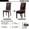 4 6 Pcs Tufted Stretch Dining Chair Covers Decorative Slipcover Protector For Home Hotel Restaurant