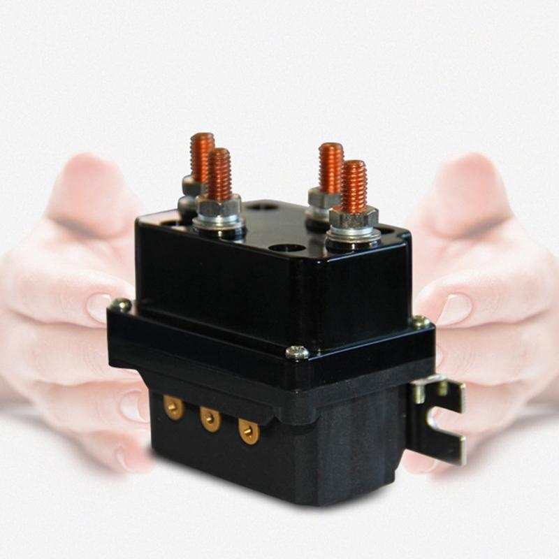 250A 12V Electric Winch Relays Solenoid Relays For Off Road Vehicles Copper Construction High Current Transmission
