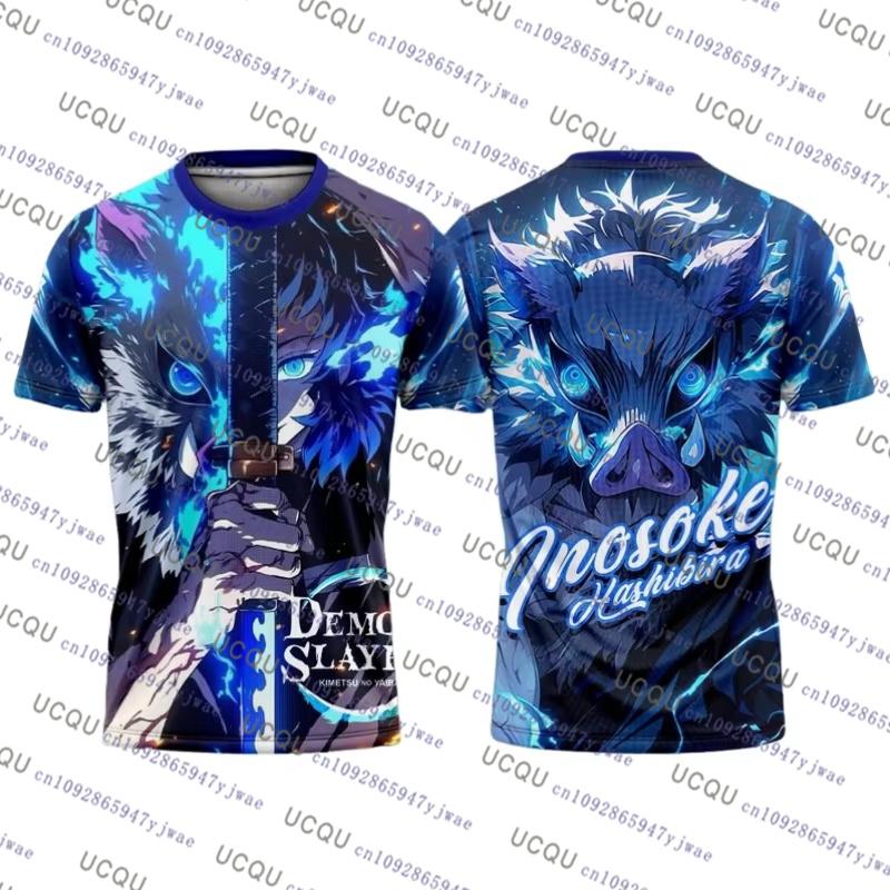 Bandai Anime Demon Slayer Tshirt Nezuko Kamado 3D Print Mens T Shirt Casual Streetwear Anime Fans Bandai Cosplay Tshirt