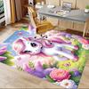 1PC Unicorn Fantasy Anti-slip carpet, suitable for Office, bedroomand playrooms. It can also be used as a sofa footrest cover-W19