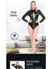 Women's Leather Lace-up Bodysuit: Zipper Crotch, Nightclub, Erotic Temptation Set