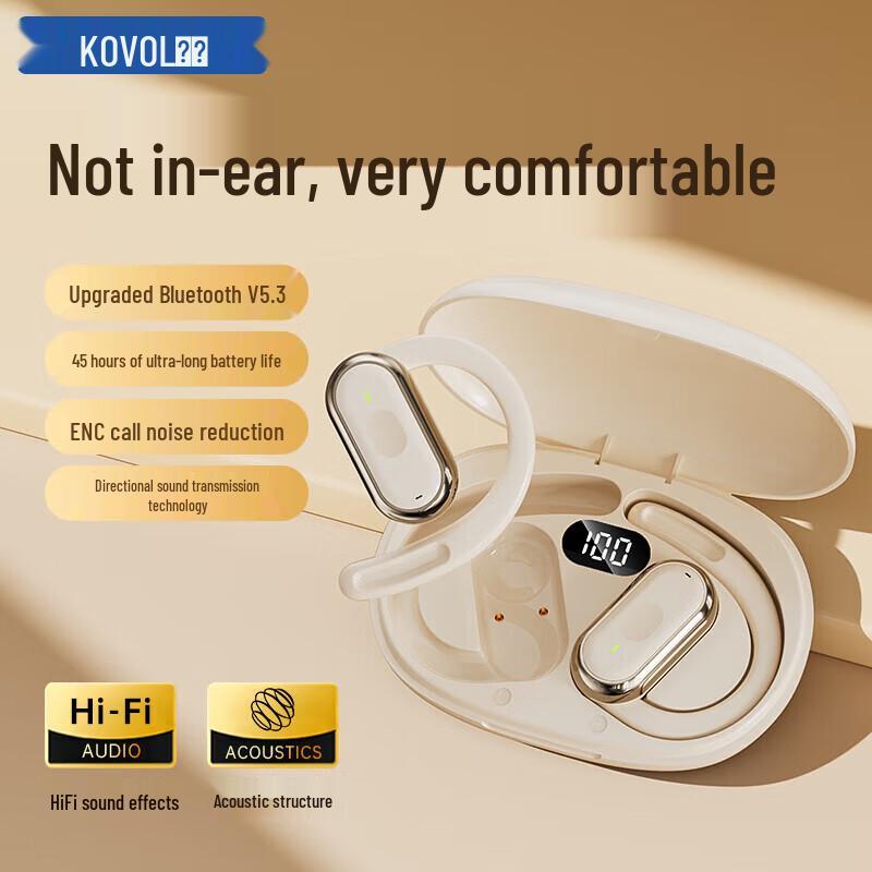 

Kewo D300 Open-Ear Bone Conduction Sport Bluetooth Headset